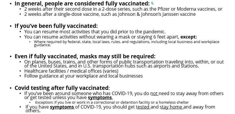 fully vaccinated
