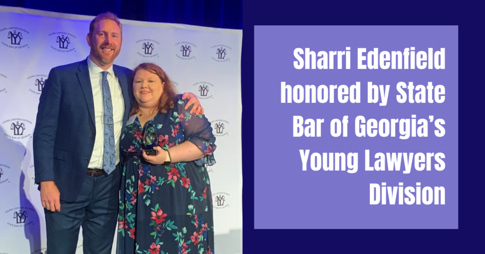 Sharri Edenfield honored by State Bar of Georgia’s Young Lawyers Division
