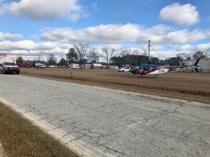 Air Evac and Lifestar on ground in Brooklet