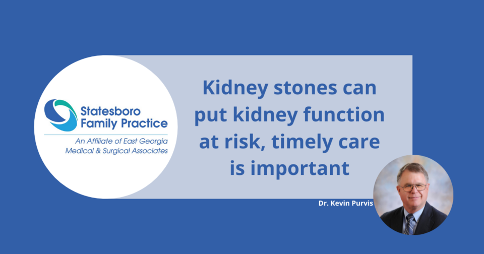 Kidney stones can put kidney function at risk, timely care is important