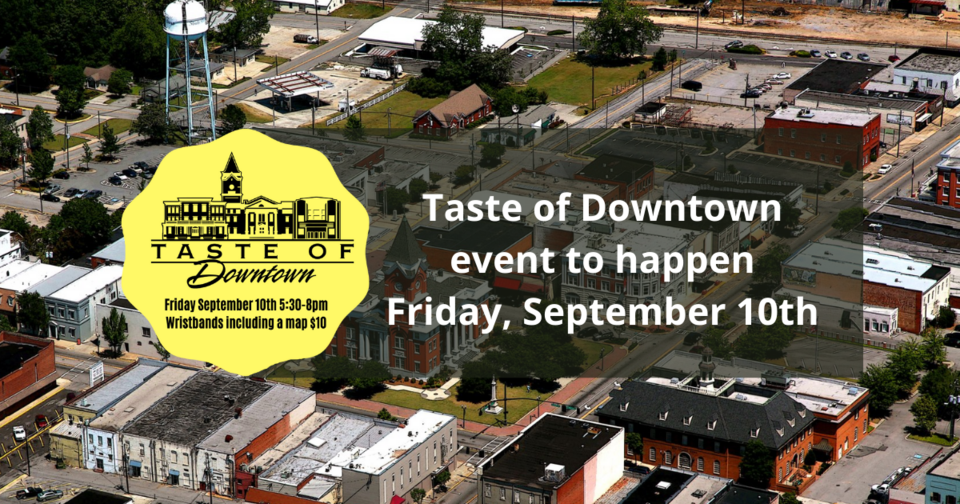 Taste of Downtown event to happen Friday, September 10th
