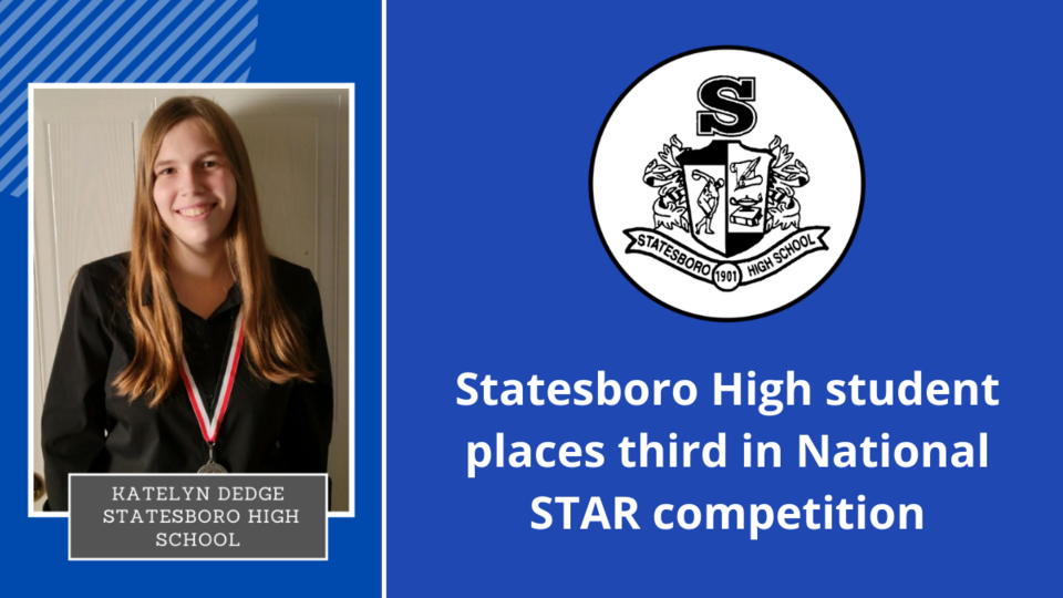 Statesboro High student places third in National STAR competition