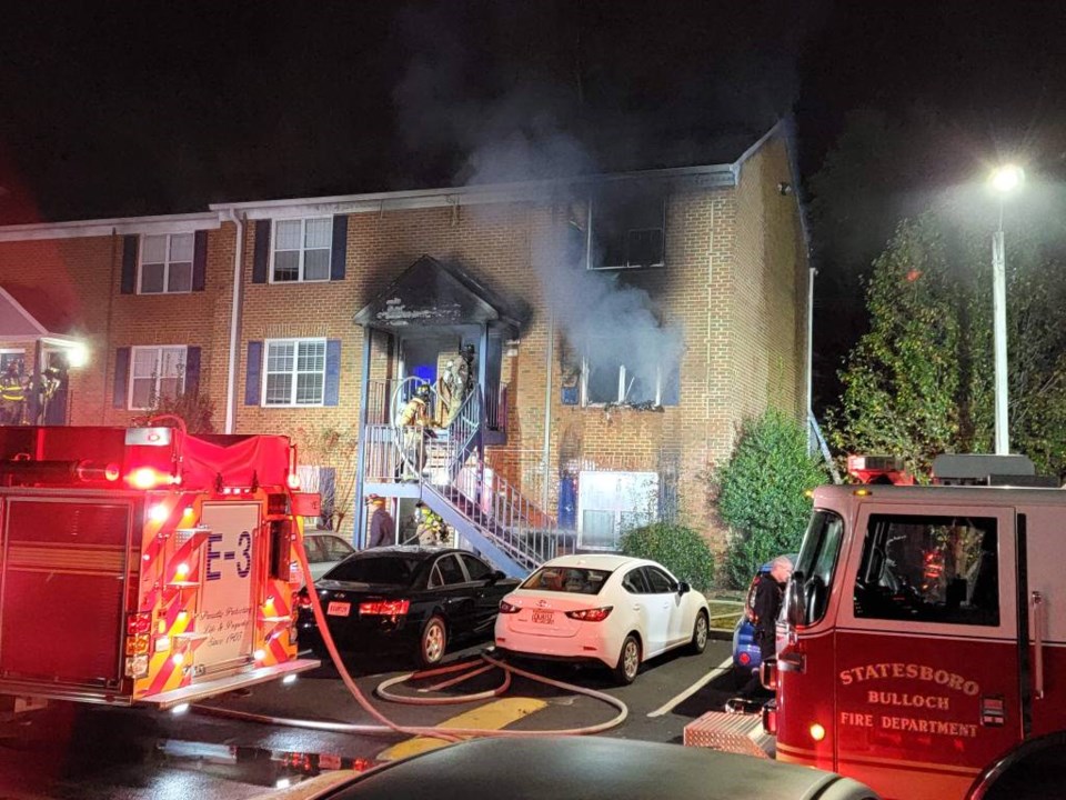 Statesboro apartment fire