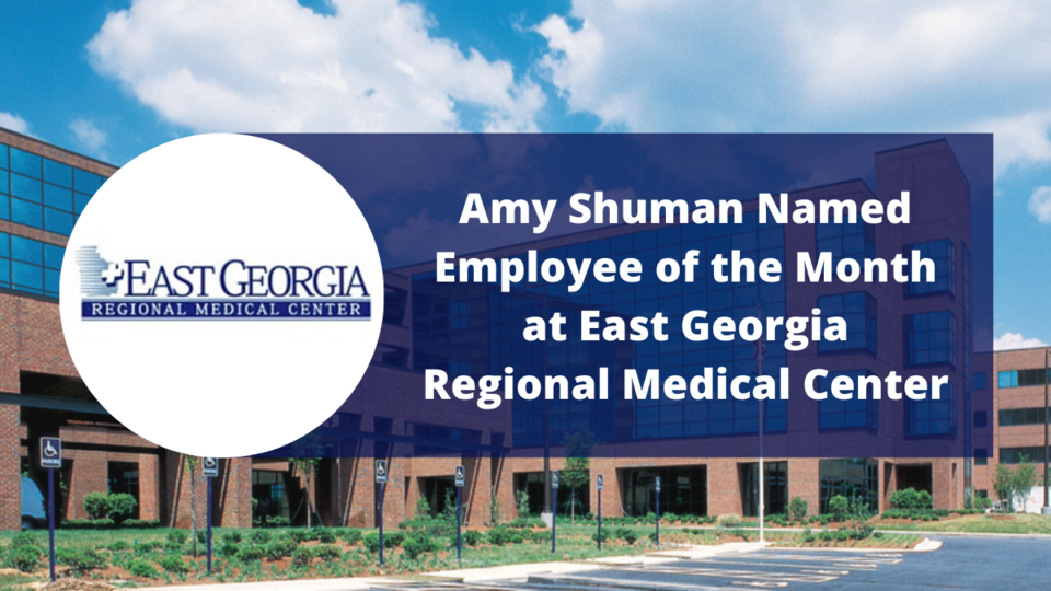 Amy Shuman Employee of the Month at EGRMC