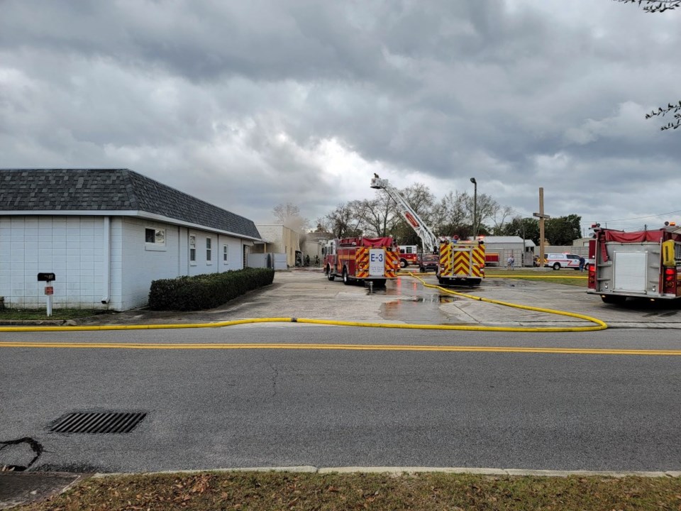 commercial Building fire