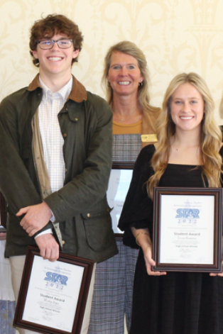 Wesley Joyce with Beth Burke and Tressa Roundtree