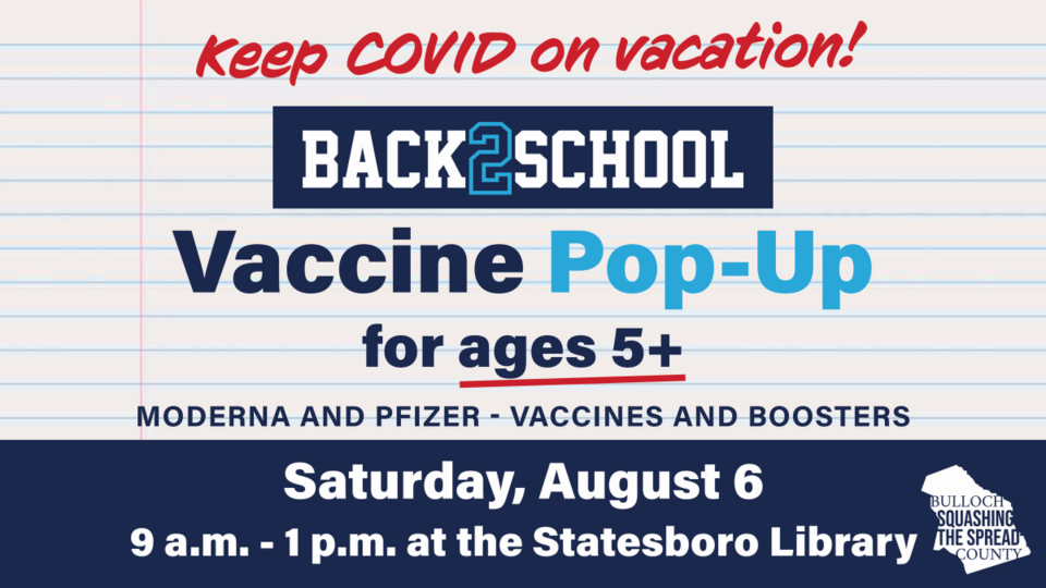COVID-19 vaccine pop-up