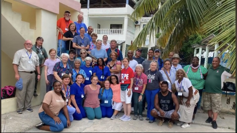 The Medical Mission Team worked at an orphanage in Barahona on their last day
