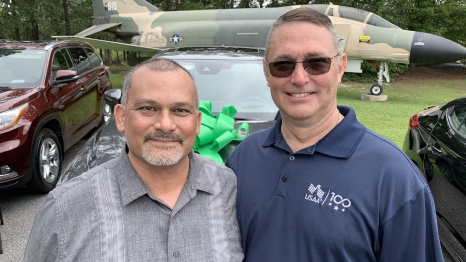The YMCA has gifted the vehicle through the USAA’s 100-car giveaway to military families in need.