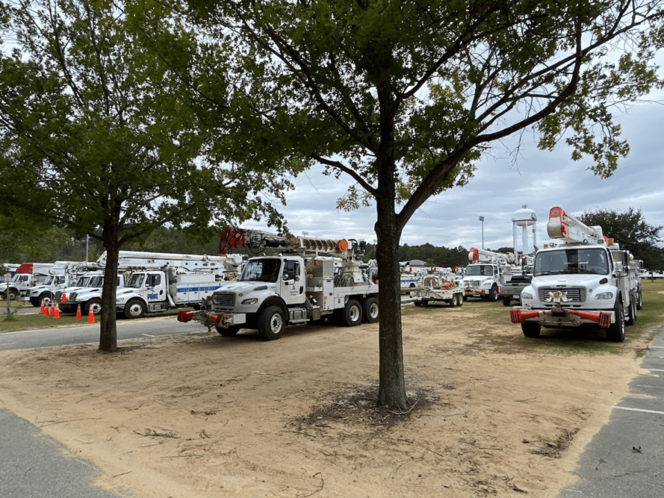 Power crews staging