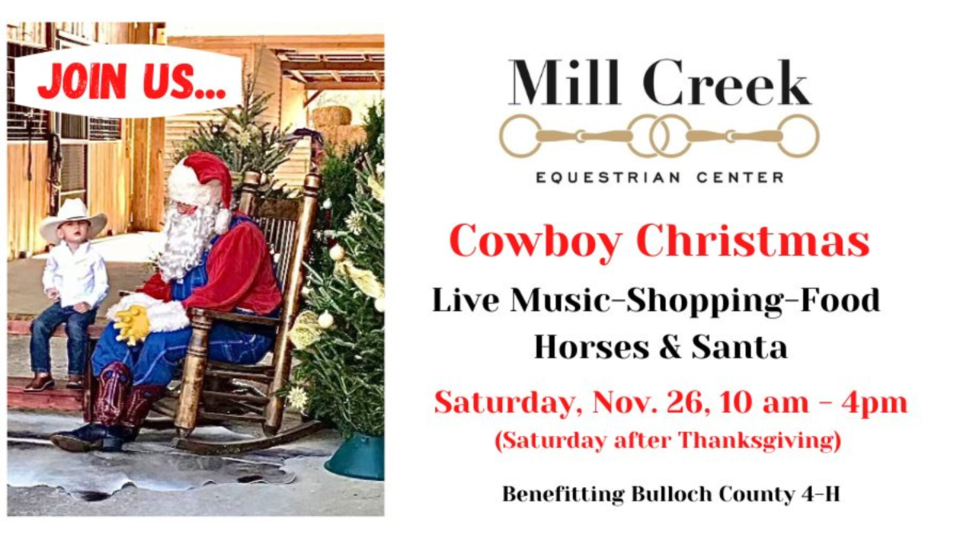 Saddle Up for Cowboy Christmas Festival to benefit 4H Grice Connect