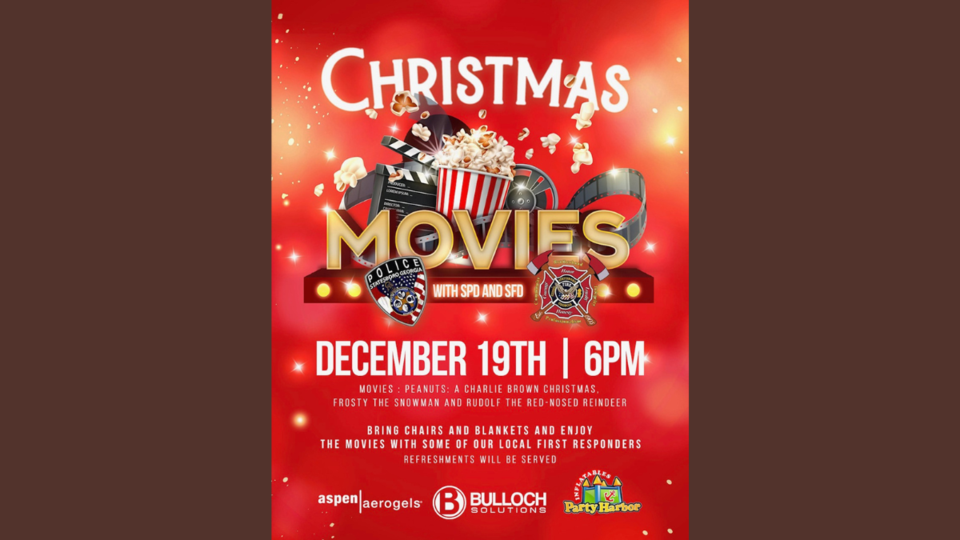 Christmas movie night event
