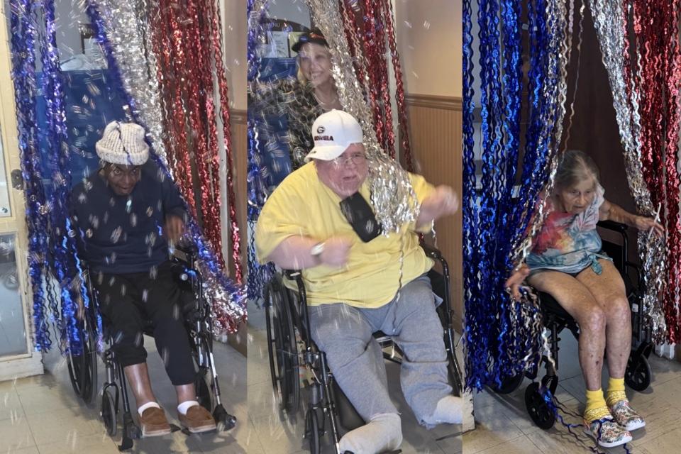 Westwood Residents enjoying the "car wash" with bubbles- Tonya Hylow