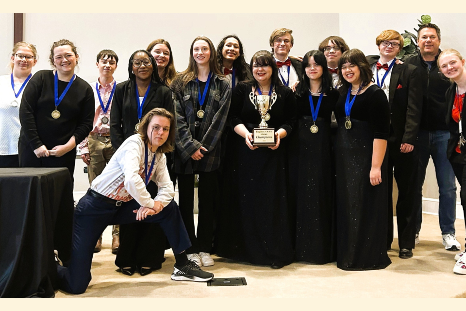 The SEBHS Literary Team and coaches after winning Region 3-AAA Literary 