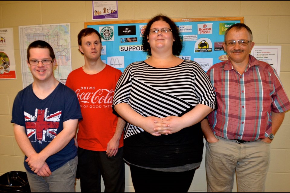 EmployMEnt Options members Kyle Gregg, Scott Heipel, Amanda Godin and Steve Burton. Troy Bridgeman for GuelphToday