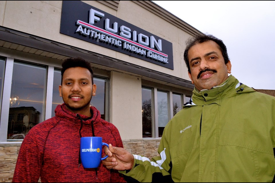 Fusion manager George Joseph and owner Jobi Joseph are bringing the flavours of Northern and Southern India together with their authentic cuisine. Troy Bridgeman for GuelphToday.com