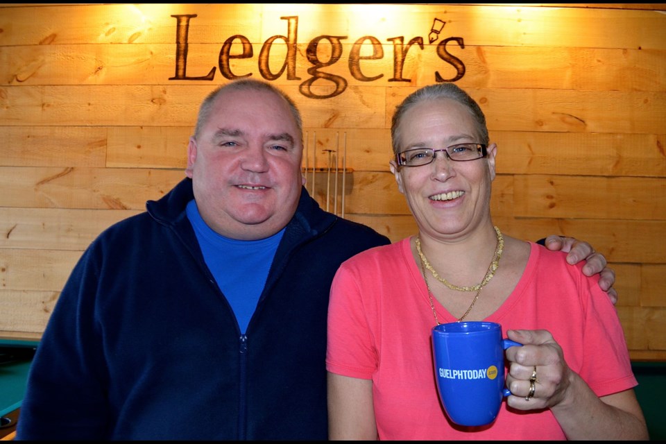Glenn Millar and Karen Fazzari owners of Ledger's Tap & Grill on Scottsdale Drive.