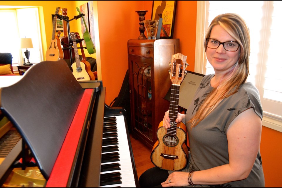 Musician, ukulele festival promoter and teacher Cynthia Kinnunen. Troy Bridgeman for GuelphToday