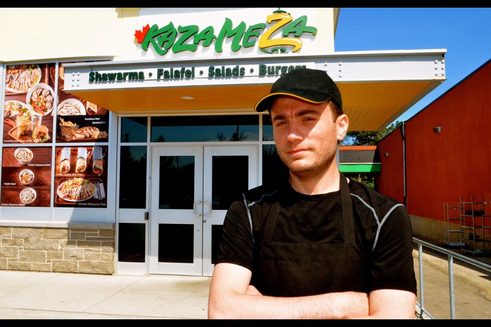 Syrian born Mohamed Malek is building a future in Guelph with restaurant Kaza Meza in the Bullfrog Mall.  Troy Bridgeman for GuelphToday.com