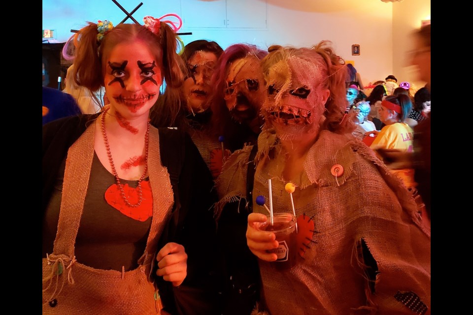 Some of the themed costumes during the Divas for Diabetes Night 2019 fundraising party at Louie’s on Lewis. Supplied photo