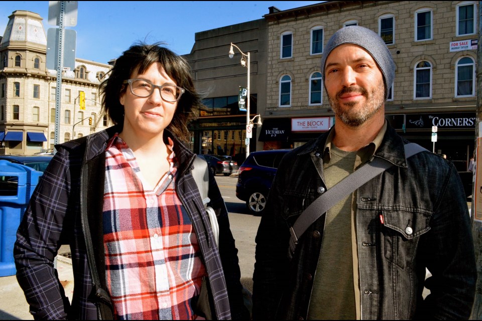 Artistic director Kimber Sider and operations director Nathan Lawr from the Guelph Film Festival.  Troy Bridgeman for GuelphToday.com