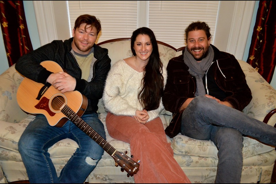 Grady James, Danielle Todd and Mike Todd are playing together for the first time at three Christmas shows this weekend. Troy Bridgeman GuelphToday.com