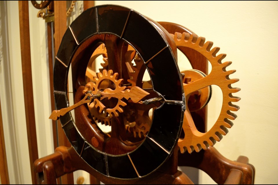 A piece by clockwork sculptor Brendan Reilly. Photo by Troy Bridgeman for GuelphToday