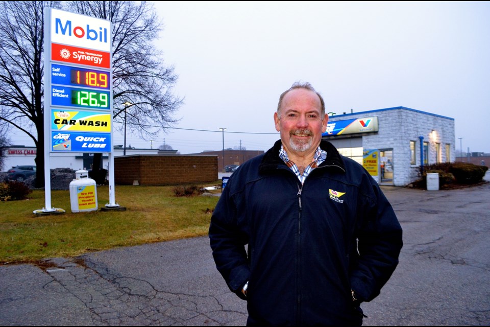 Mike Black vice president of licensing for Valet Car Wash at the newly branded Mobil service station at the corner of Edinburgh and Woodlawn Roads. Troy Bridgeman  GuelphToday.com