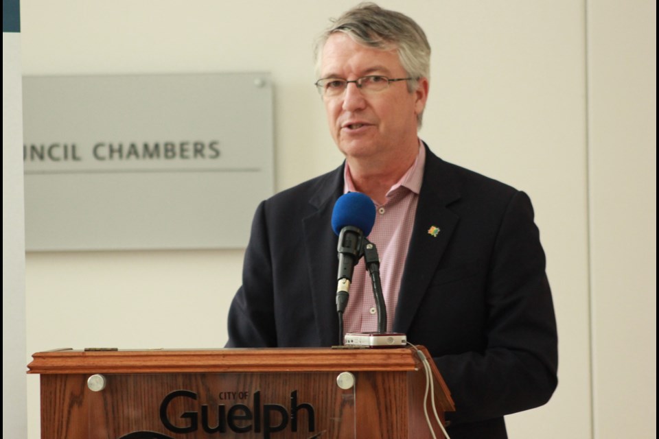MP Lloyd Longfield announces the $175,000 fund at City Hall on May 22. Anam Khan/GuelphToday