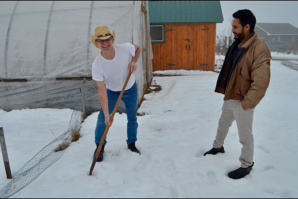 Steve Tedesco and Varinder Singh are still eager to start planting despite having to cancel the Resilience Festival this year.  Troy Bridgeman/GuelphToday