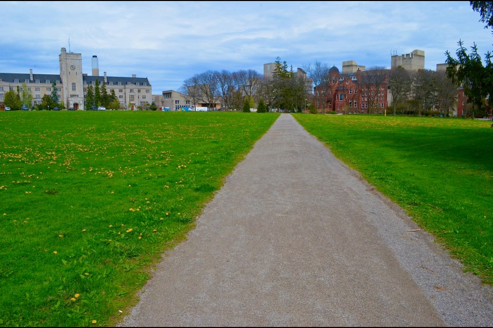 The path through Johnston Green named after William Johnston the founder of the Ontario Agricultural College. Troy Bridgeman/GuelphToday