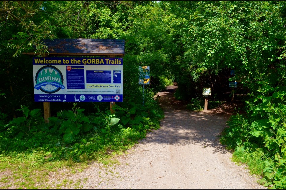 We start our tour of the Speed River trails at the GORBA Trails entrance on Victoria Road North. Troy Bridgeman for GuelphToday