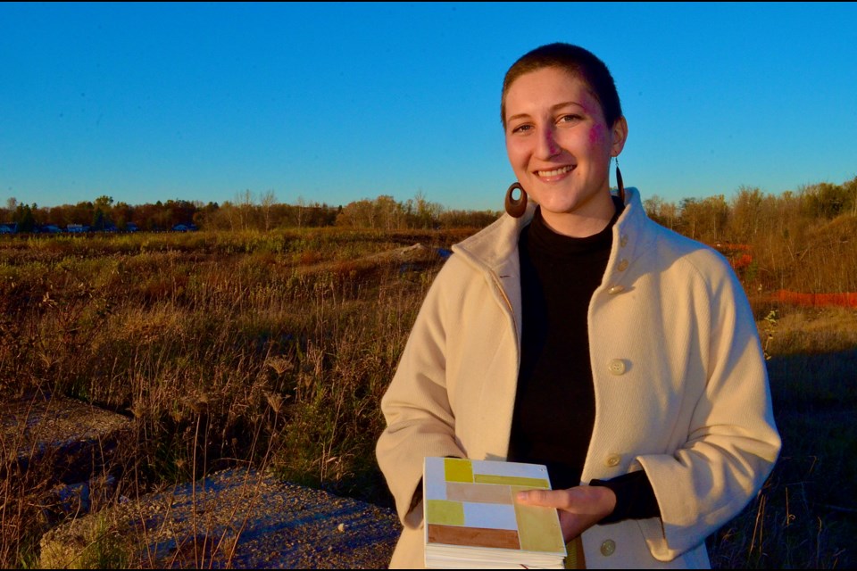 Guelph musician and artist Anita Cazzola has launched the Botanical Reclamation project to illustrate the value of preserving wild plants at the former Lafarge gravel quarry.  Troy Bridgeman for GuelphToday