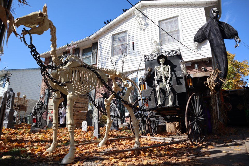 With thanks to @akantamn for mapping out the halloween house tour, we checked out some of the best decorated houses in Guelph, like this one on Burns Drive. Anam Khan/GuelphToday
