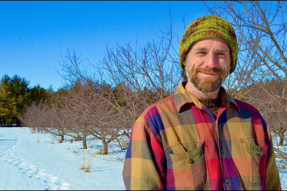 Matt Soltys manages the apple orchard at the Ignatius Jesuit Centre and helps people care for fruit trees in their yards with his new business The Urban Orchardist
