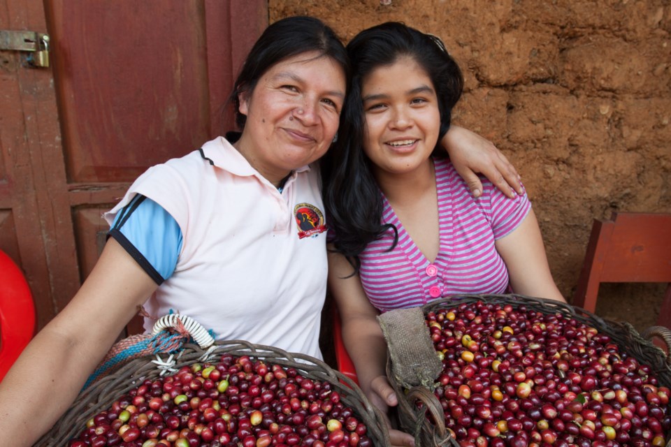 Erlita and Kate represent two generations of woman cultivating coffee for Sister’s Story Coffee in Peru.