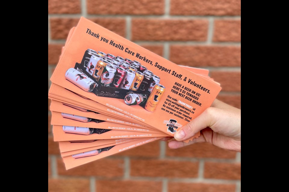 Wellington Brewery Drops Off Free Beer Coupons For Support Staff At Vaccination Clinics Guelph News