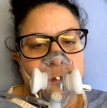 Daniela Di Loreto Diaz was diagnosed with COVID 19 at the end of March and was admitted to the Guelph General Hospital in the ICU unit and was placed under oxygen. Supplied photo
