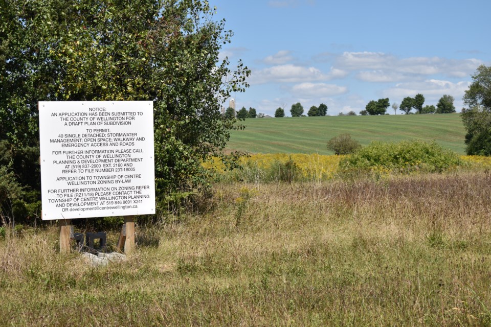 A 40-home subdivision is planned for this land in the Hamlet of Inverhaugh. 