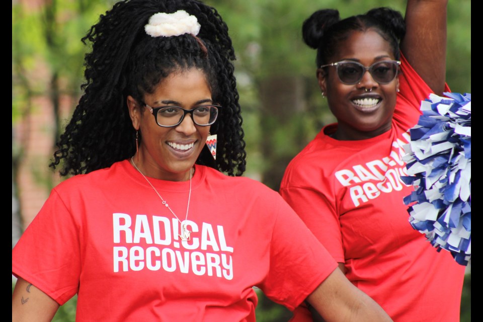 Kween, local dancer and community advocate led a flash mob to promote the Radical Recovery campaign for this year. 