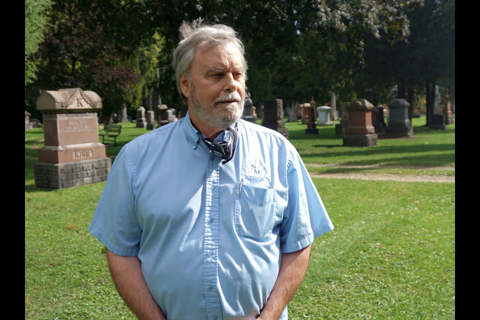 John McVicar of Harriston Superior Memorials is the founder and organizer of the headstone hunt.