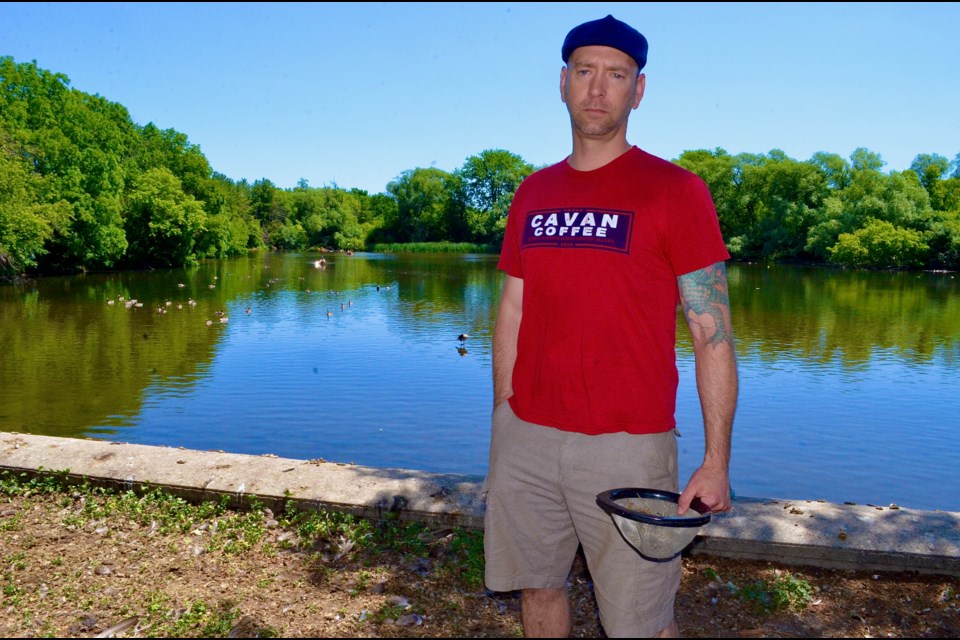 Bryan McNeill has been cleaning the Eramosa River of trash and micro-plastics since 2013.