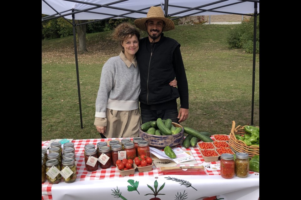 Jazmine and Andre Saleh from Mountain Roots Gardens in Fergus. 