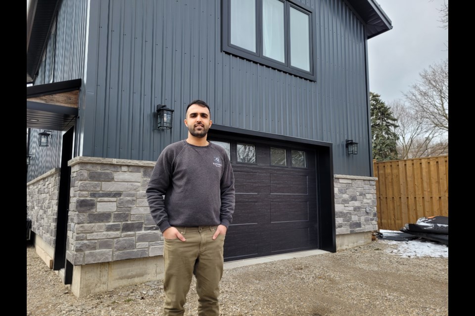 Bobby Randhawa, founder of Ranardo Real Estate, a company that specializes in building tiny Homes in Guelph. 