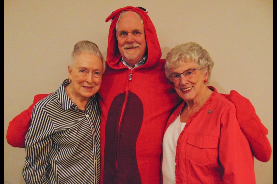 (left to right) Rotary Club of Guelph members Rosemary Clark, Marty Fairbairn, and Ruth Thatcher.                                 