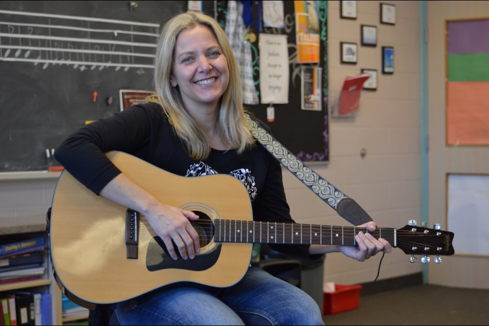 Music teacher Kelly Stronach.