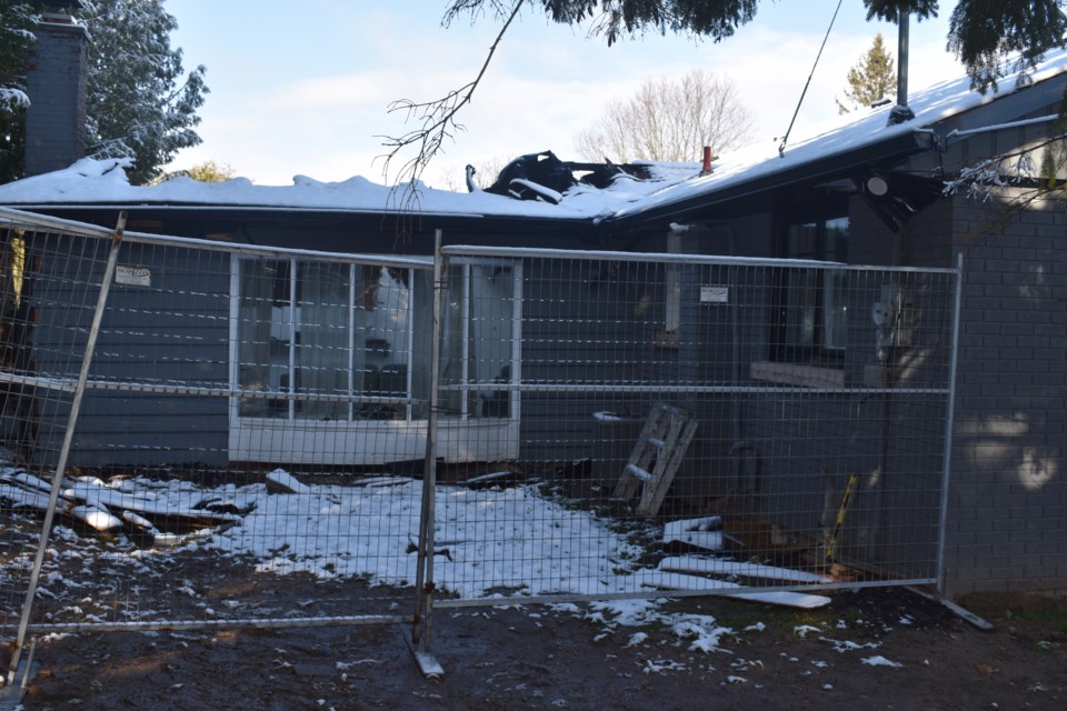 A Guelph family has been told their home is a 'total loss' after a fire engulfed the home on Saturday.
