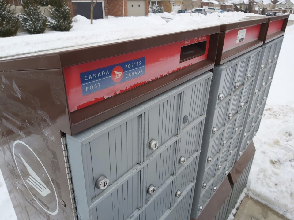 20210217 Canada Post community mailbox RV