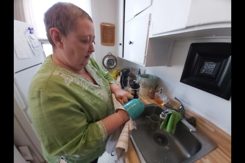 Sharon, a Guelph resident and ODSP recipient, is left with a post-rent monthly budget of $321, which has to cover groceries, phone and Internet, home and vehicle insurance as well as gasoline.