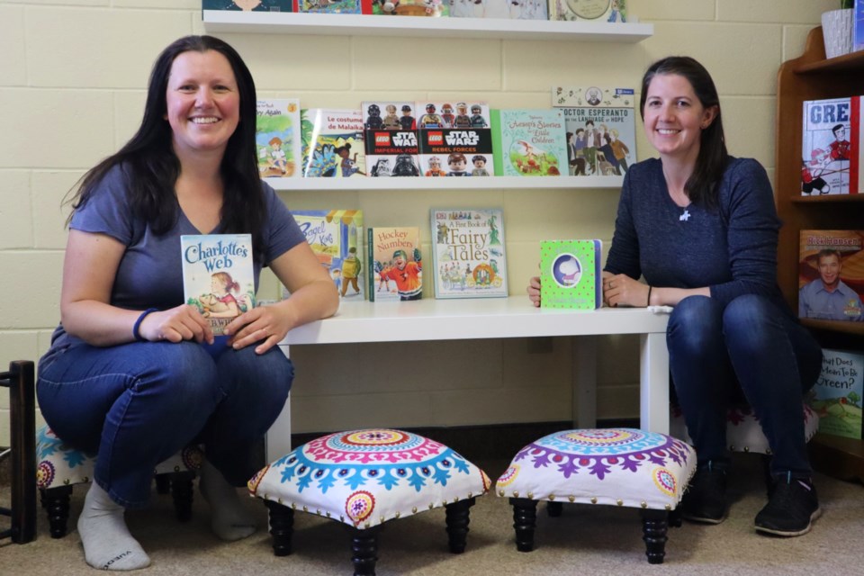 Joanna Szulc and Lisa Veber sisters in-law who started the Children's Reading Room.